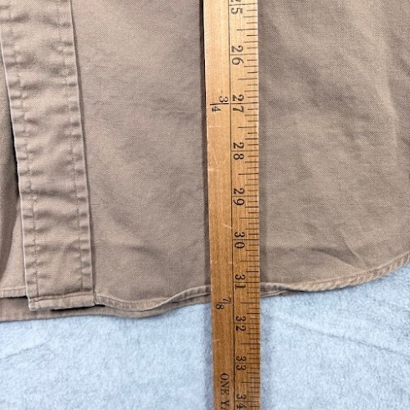 Ralph Lauren OCBD Button Down Shirt Men XL Tan Balire Long Sleeve Pony Logo - Picture 5 of 7